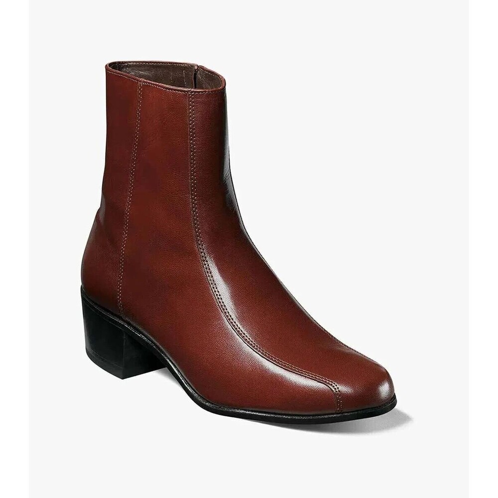Florsheim Chestnut Brown Leather Ankle Boots